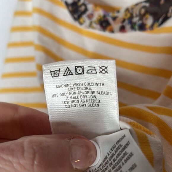 Anthropology Yellow/White Striped Tank Top. Size XSmall. - Picture 10 of 10